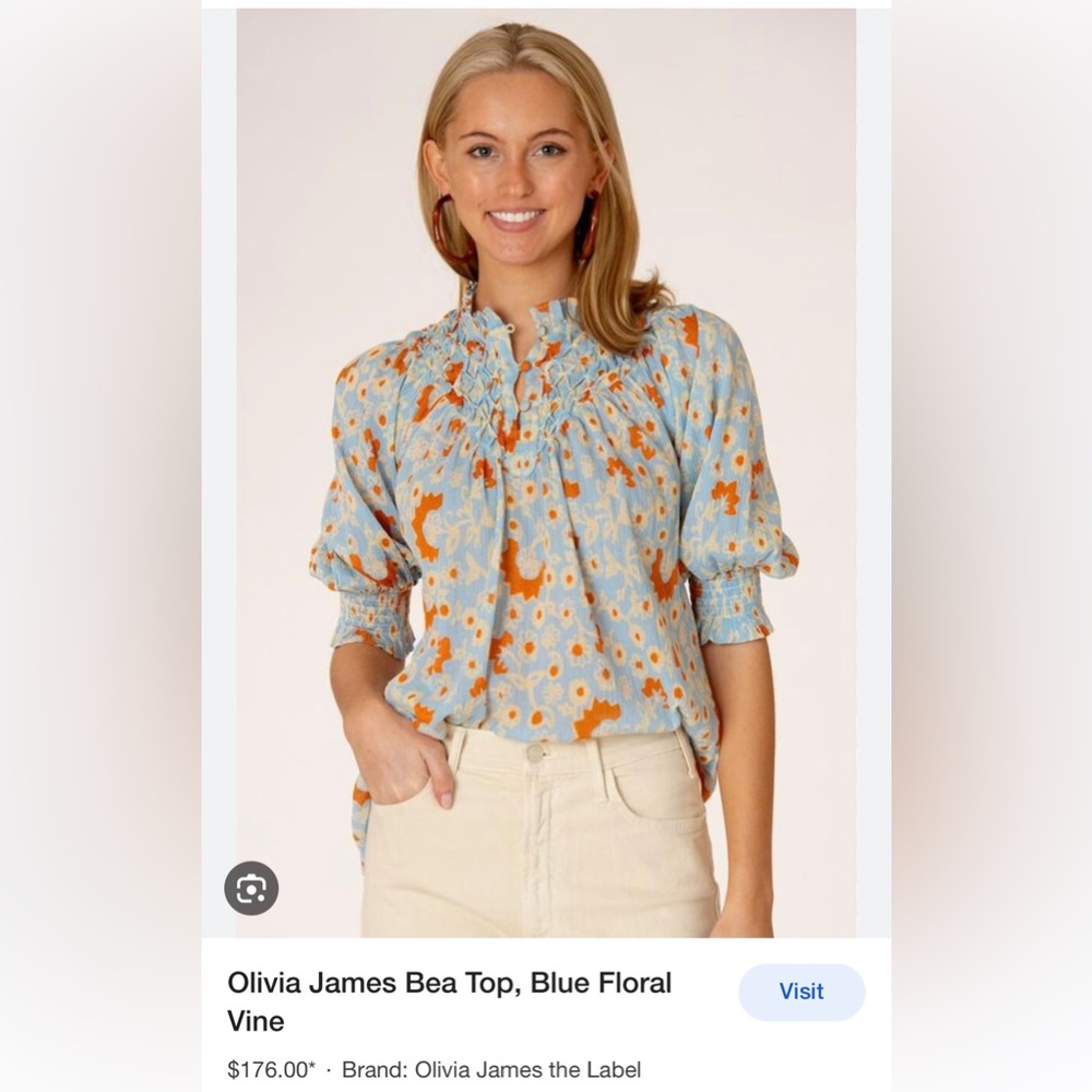 NWT Olivia James Bea Top